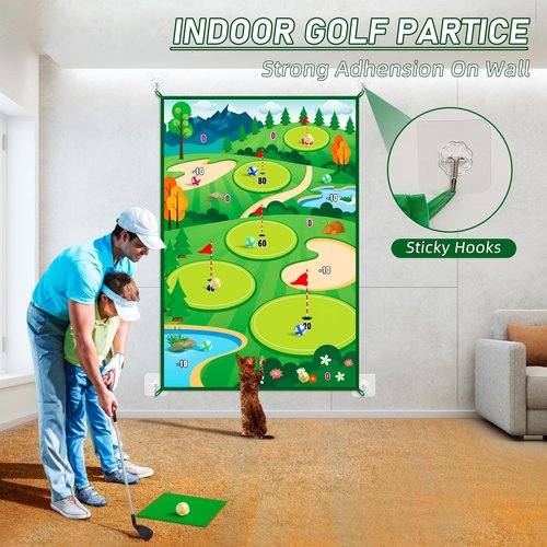 Golf Training Mat 12”*17“with Instant Swing Feedback & Durable - Portable Practice Mat for Indoor/Outdoor Use, Ideal for Golfers of All Levels, for Men Women