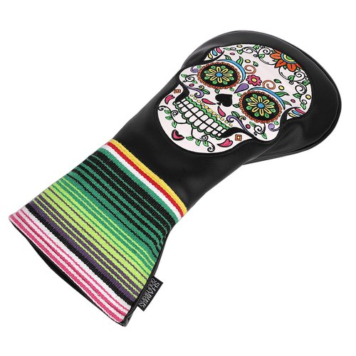 SHABIER Black Golf Driver Headcover with Skull Design for Golf Driver Club