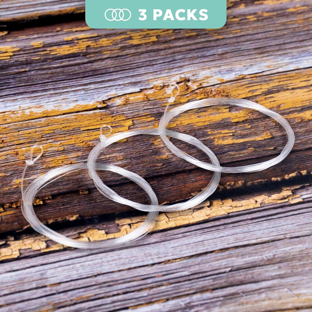 SF Pre-Tied Loop Fly Fishing Tapered Leader Nylon Clear Trout Freshwater Saltwater Bonefish Permit Bass Salmon Steelhead 7.5FT 9FT 10FT 12FT 15FT 0X 1X 2X 3X 4X 5X 6X 7X