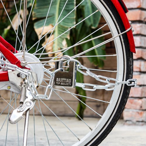 39 Inch/1 Meter Chain Lock with Heavy Duty Locks Stainless Steel Security Anti Cut Padlock with Same Keys Anti Theft Protection for Bicycle,Motorcycle,Scooter,Door,Fence,Garage