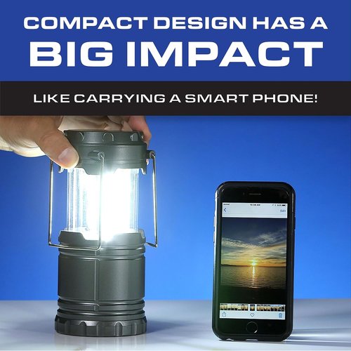 Bell+Howell Multipurpose Camping Lanterns - 4 Pack, Collapsible, Waterproof, Bright LED Lights for Emergencies