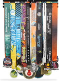 Sports Marathon Medal Display Hanger - Wall-Mounted Holder for Over 40 Medals | Matt Black Finish