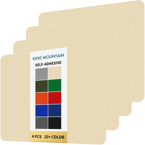 KING MOUNTAIN Self-Adhesive Nylon Fabric Repair Patch - 9x11 Inches, Waterproof Kit for Jackets & Gear (Beige)