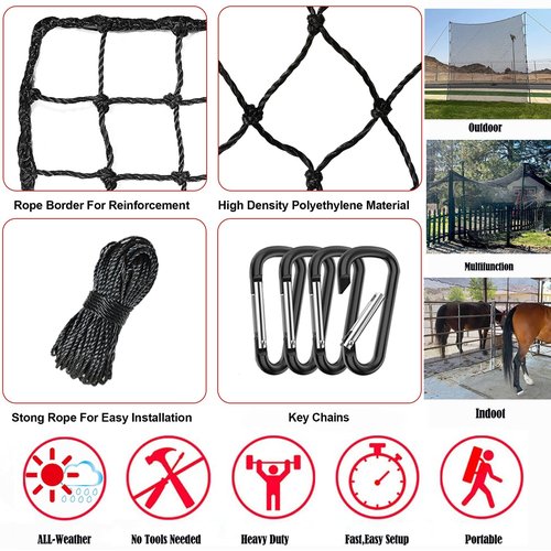 AOLIGEIJS Golf Net,Golf Practice Net,Sports Netting,Sports Practice Barrier Net,Heavy Duty Ball Netting