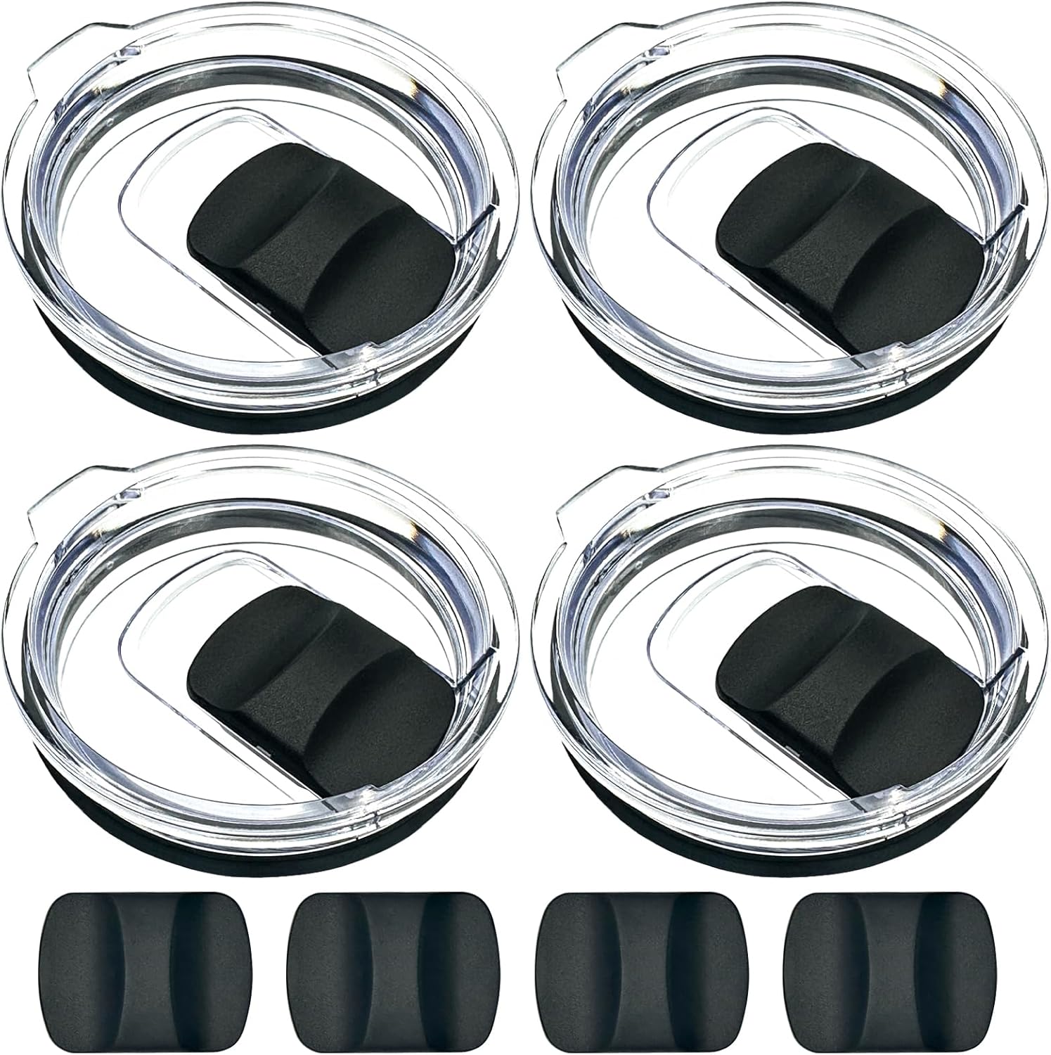 YETI 20 oz Tumbler Replacement Lids - Spill Proof Magnetic Slider | BPA Free, 4 Pack