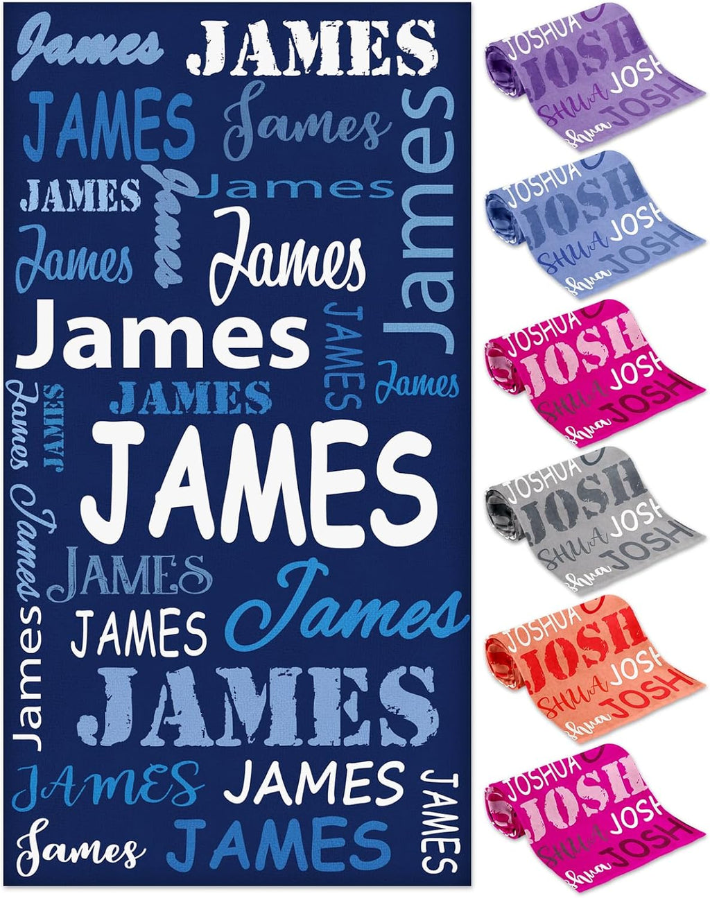 Skiennix Personalized Beach Towel for Kids - Custom Microfiber Sand-Free Towels | Ideal Easter Gifts