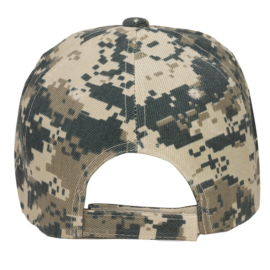 Falari Baseball Cap Adjustable Size for Running Workouts and Outdoor Activities All Seasons (2pk Digital & Grey Camo)