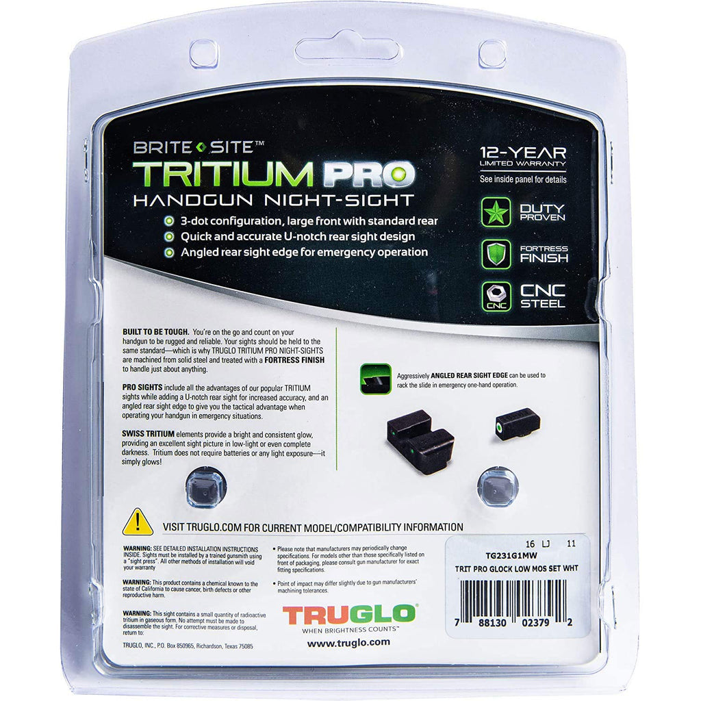 TRUGLO TRITIUM PRO Sight Set