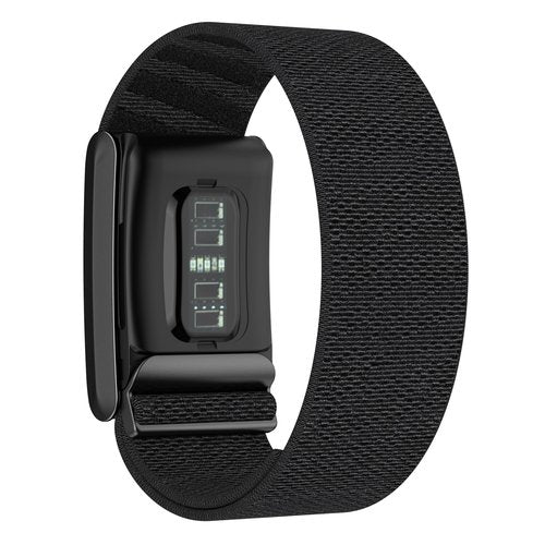 BLAYKE Replacement Bands for Whoop 4.0 - Nylon Knit Watch Strap Wristband with Titanium Buckle, Comfortable and Durable Fitness & Activity Tracker Accessories (Black)