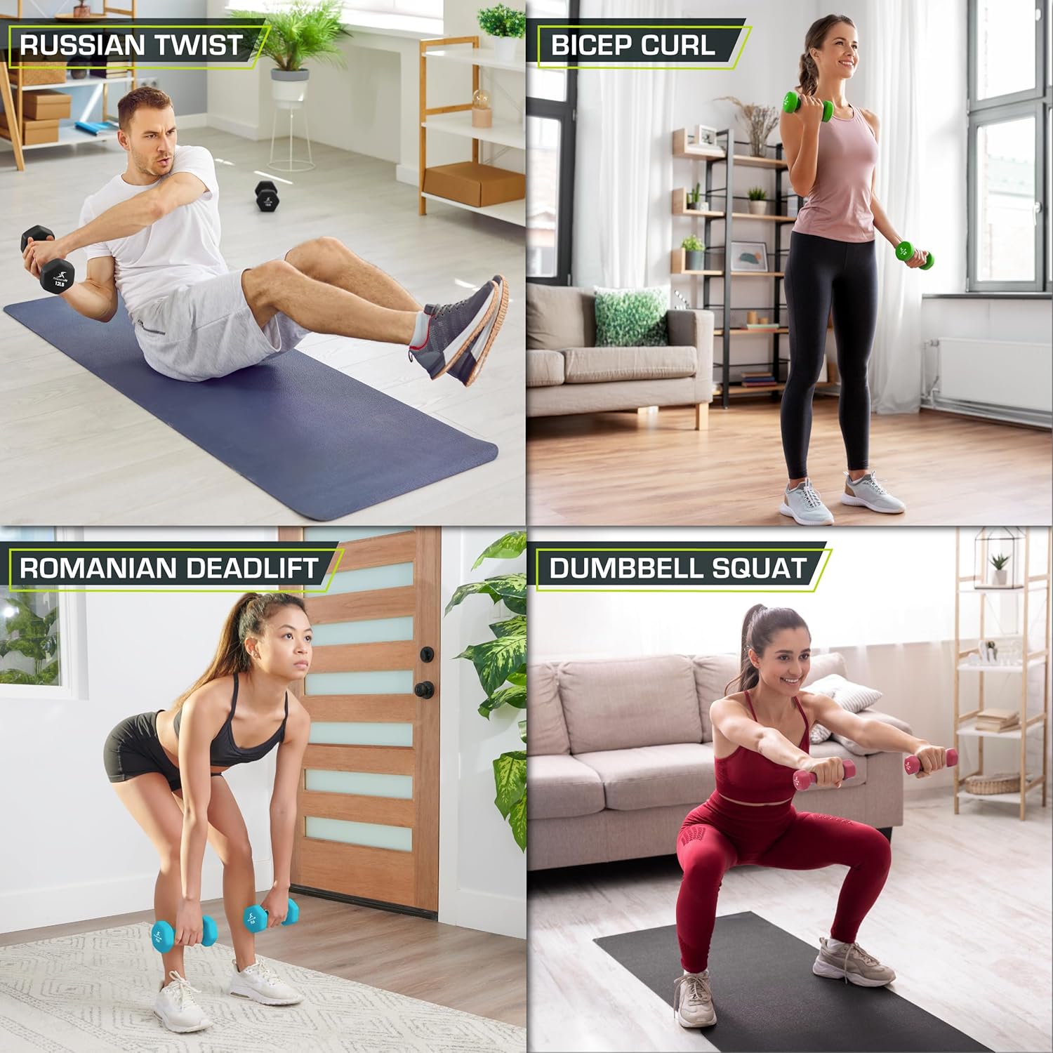 ProsourceFit Neoprene Dumbbells - Non-Slip Grip for Enhanced Comfort | Various Weights Available