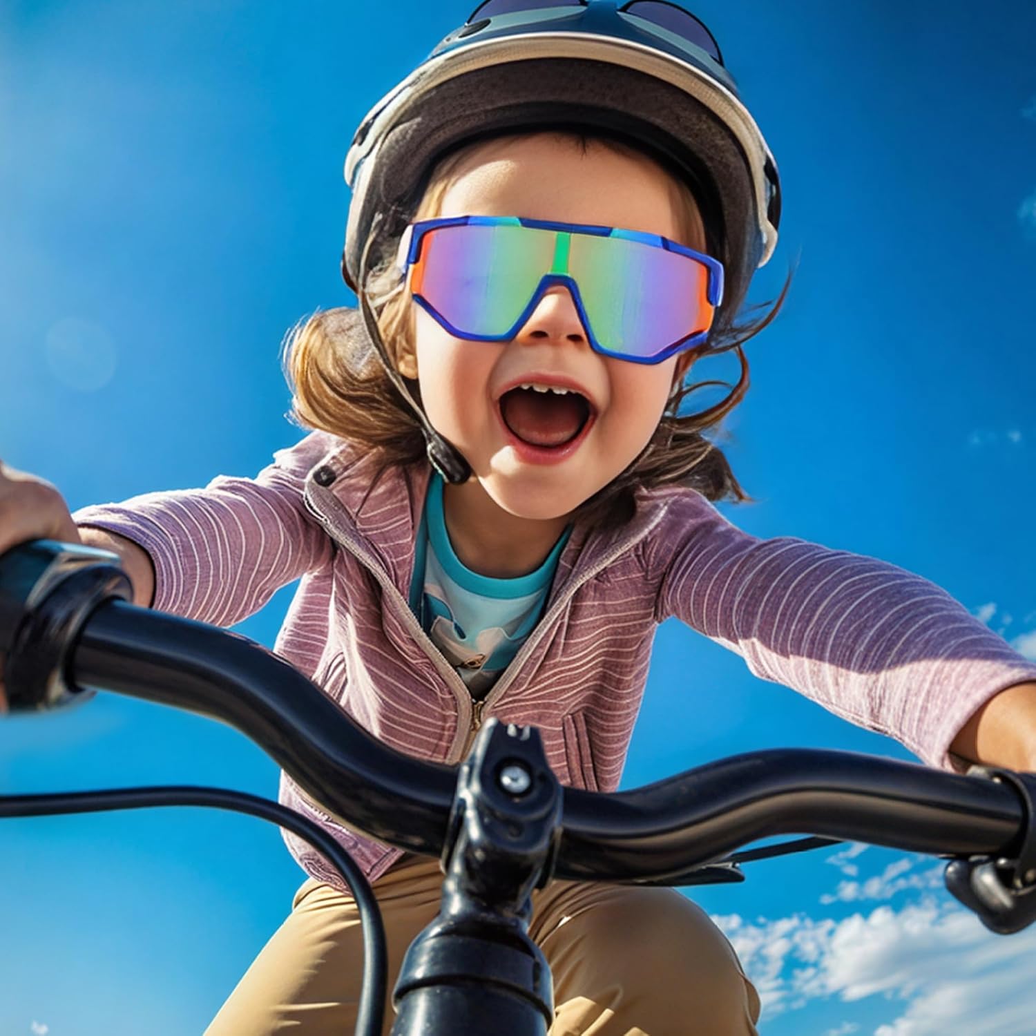 Pro Acme Kids Baseball Sunglasses - Polarized Unbreakable Sports Glasses for Ages 6-12