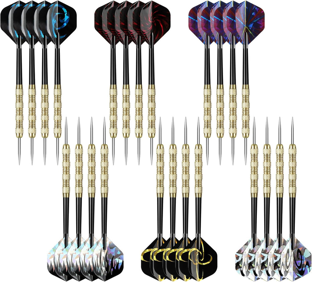 Accmor Steel Tip Darts Set - 18 Grams Professional Metal Darts for Dartboard | Precision Performance