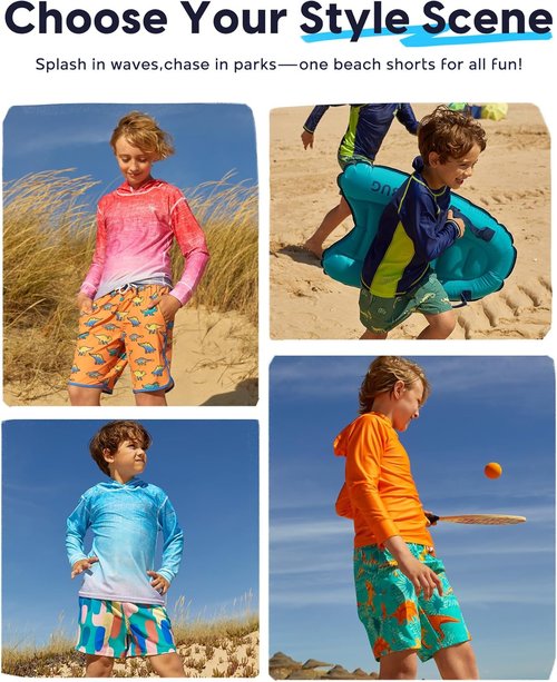 Maamgic Boys Swim Trunks - Stretch Quick-Dry Swim Shorts for Kids | Toddler Bathing Suits