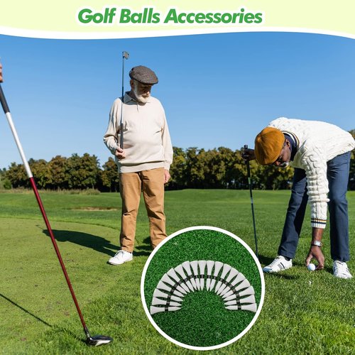 Mudder 600 Pack Golf Tees - Durable Multicolor Wooden Tees for Men | Perfect Golf Accessories