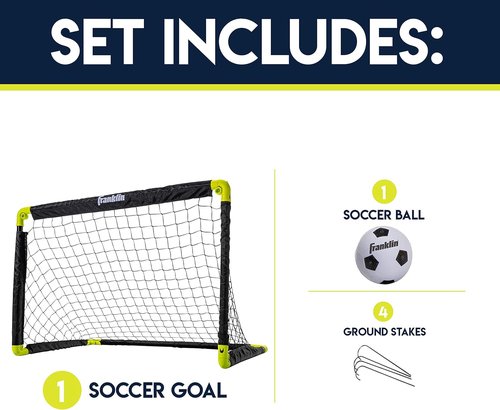 Franklin Sports Mini Soccer Goal with Ball and Pump