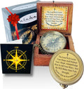 ALADEAN Christian Gift Compass - The Lord Will Guide | Perfect for Baptism, Graduation & Confirmation 2025-2026