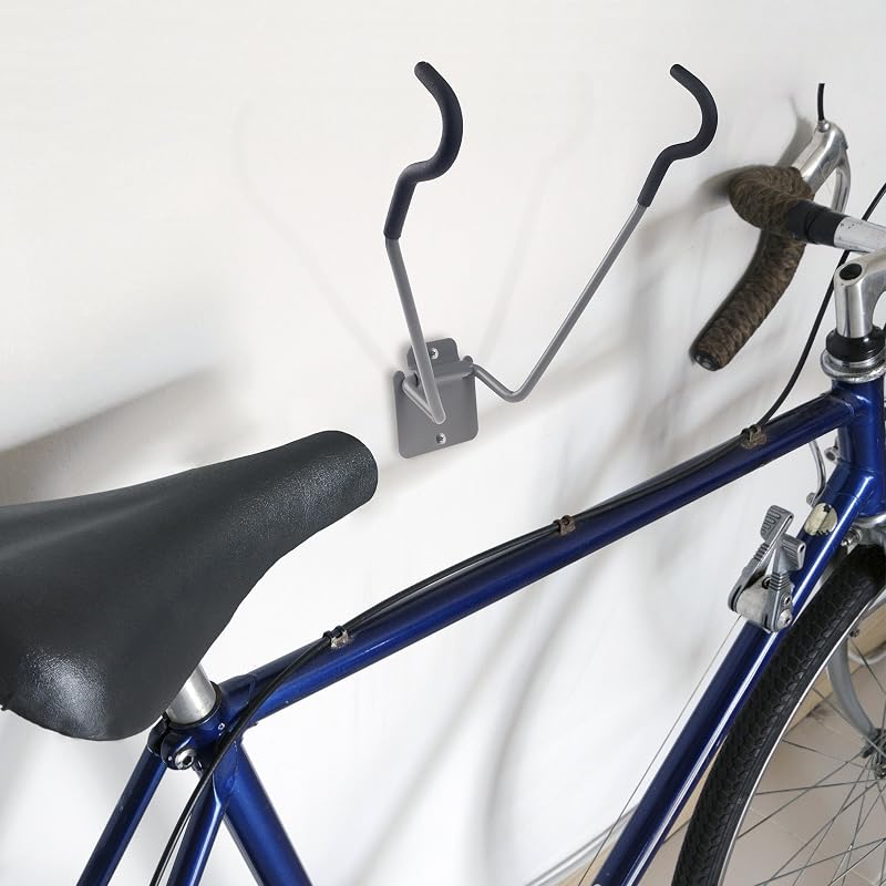 Stalwart Bike Wall Mount with EVA Foam Padded Hooks, 50lb Capacity