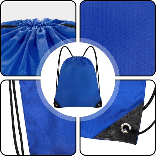 Grneric Drawstring Bags - 14 Pcs Cinch Backpack Set for Men & Women | Navy Blue Gym Sackpack