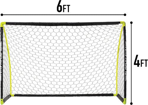 Franklin Sports Blackhawk Insta-Set Portable Soccer Goal - 6' x 4' for Easy Setup & Play