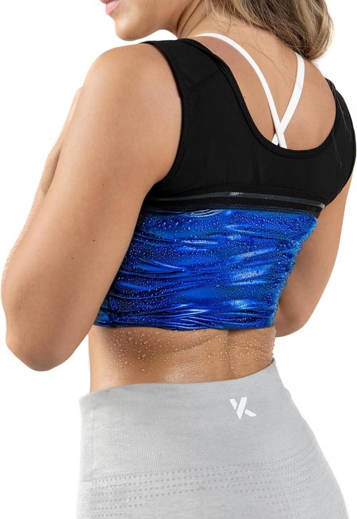 Kewlioo Women's Sauna Suit Vest - Zippered Heat Trapping Polymer Jacket for Gym & Yoga