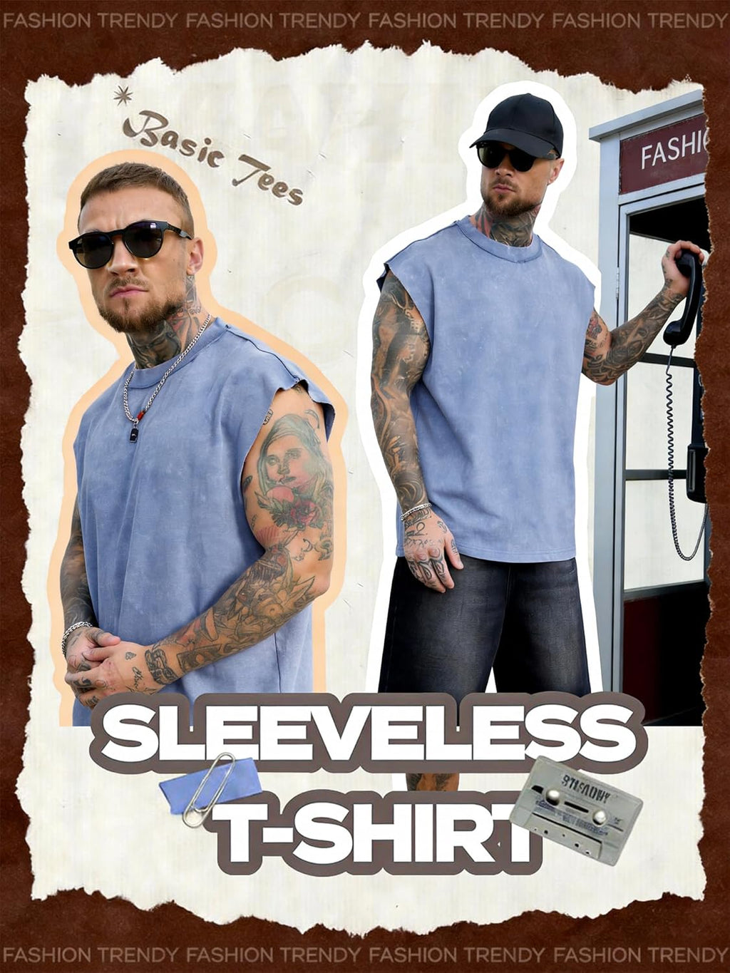 PLEPAN Men's Muscle Tank Tops - Sleeveless Workout Tee for Gym | Stylish & Comfortable Fit