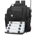 WANOON Fishing Backpack,Tackle Bag,with Tackle Boxes. Large Fishing Bag, Strong Materials