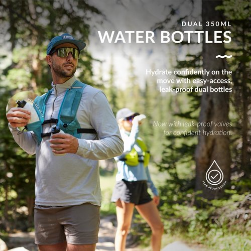 Water Buffalo Quiver Running Vest – Lightweight Hydration Pack with Dual Bottles for Men & Women, Ideal for Trail & Marathon Training