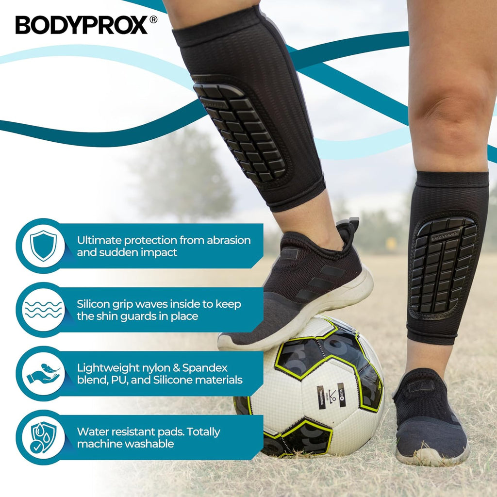 Skiennix Soccer Shin Guards - Durable Protection for Men, Women & Youth | Comfortable Fit