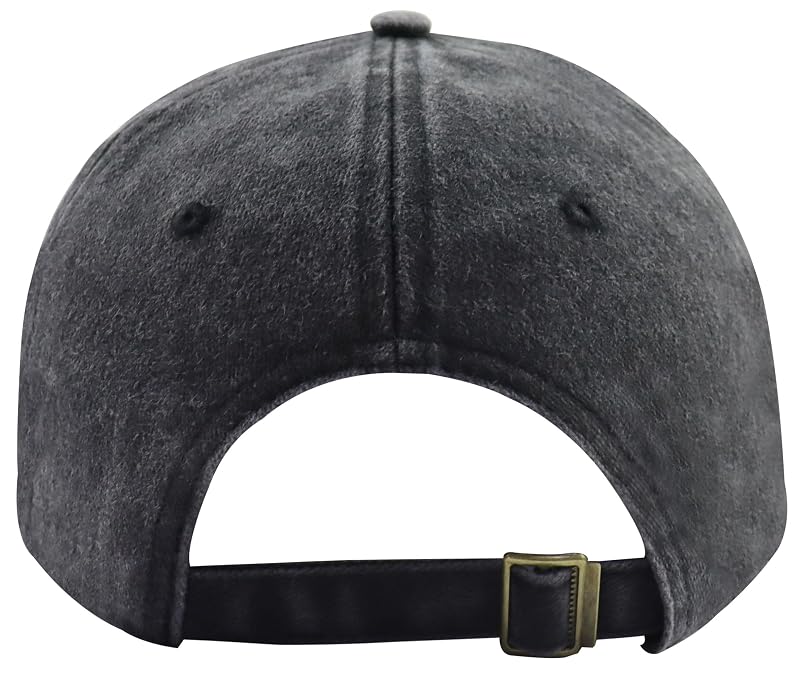 The Garden Father Hat for Men - Funny Embroidered Gardeners Dad Baseball Cap (Black, 1 Size)