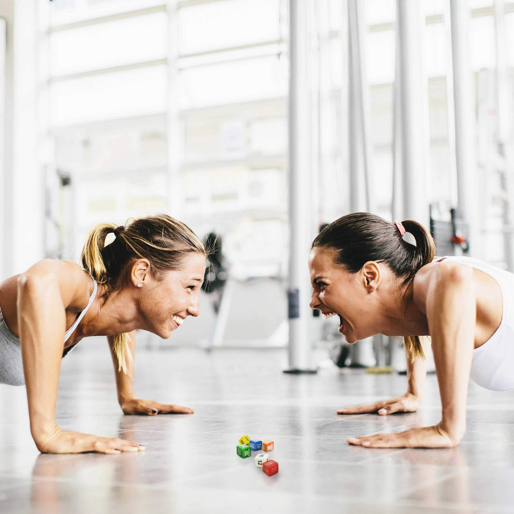 Stack 52 Quick Sweat Fitness Dice. Bodyweight Exercise Workout Game. Designed by a Military Fitness Expert. Video Instructions Included. No Equipment Needed. Burn Fat Build Muscle. (2019 Box Set)