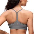 CRZ YOGA Butterluxe Y-Back Sports Bra for Women - Padded Racerback Workout Top in Various Sizes