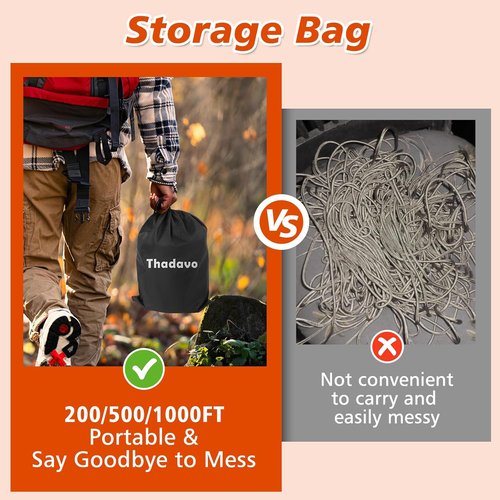 **Reflective Paracord Rope - 850lb Heavy-Duty 11 Strand Cord for Camping & Survival | 100ft Orange**