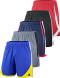 Liberty Imports Men's Quick Dry Basketball Shorts - 5 Pack, 9" Inseam, Pockets for Activewear