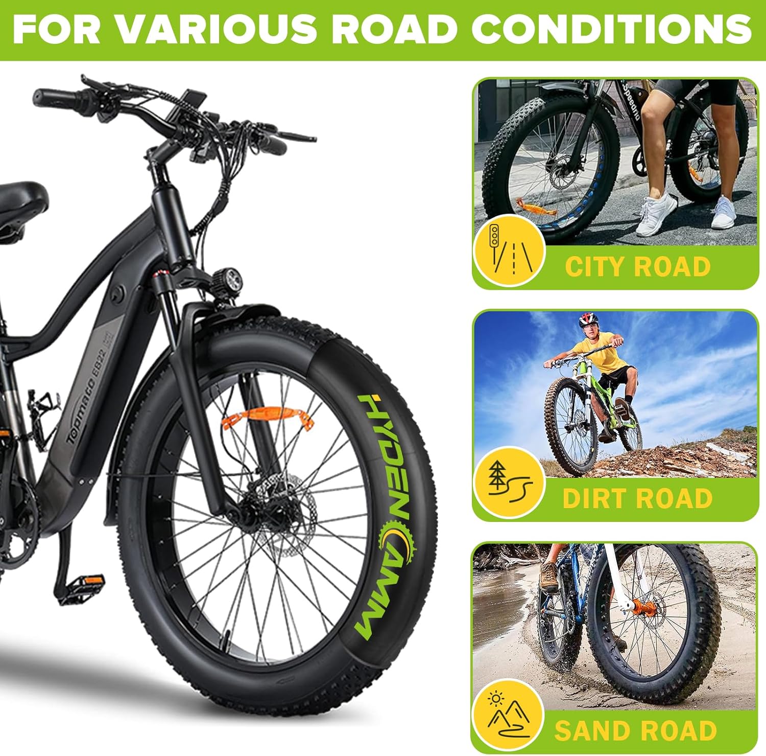 Skiennix Fat Tire Tubes - 20"/26" E-Bike Bicycle Tubes with AV 32mm Schrader Valve & Tire Levers | 2/4 Pack