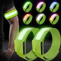 LED Armband 2 Pack | Light-Up Reflective Arm Bands for Running & Dog Walking - 11 Light Modes, Rechargeable