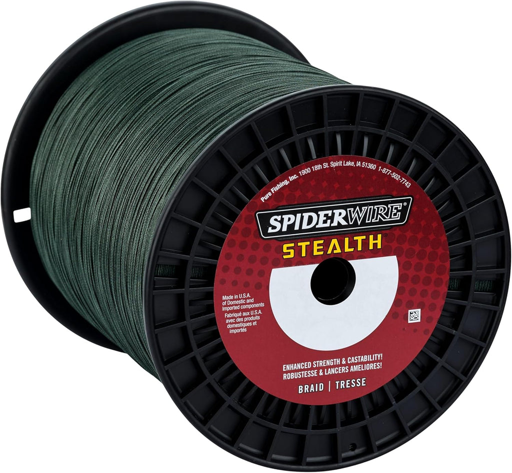 SpiderWire Stealth Braid Fishing Line - Ultra-Strong, Low-Visibility Design | 150 Yards, Green