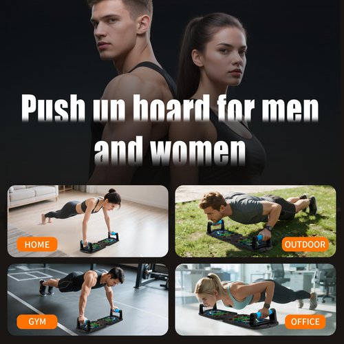 Tongdayi Push Up Board, Portable Dismountable 17 in 1 Push Up Bar at Home Gym, Professional Muscle Training Equipment is Available for Men and Women, The Ideal Gift for Fitness Enthusiasts, Pushup Board Set