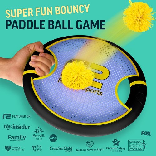 **Fun Bouncy Paddle Game - Soft Foam Toss & Catch Set for Safe Indoor/Outdoor Play | Perfect Gift for Kids**