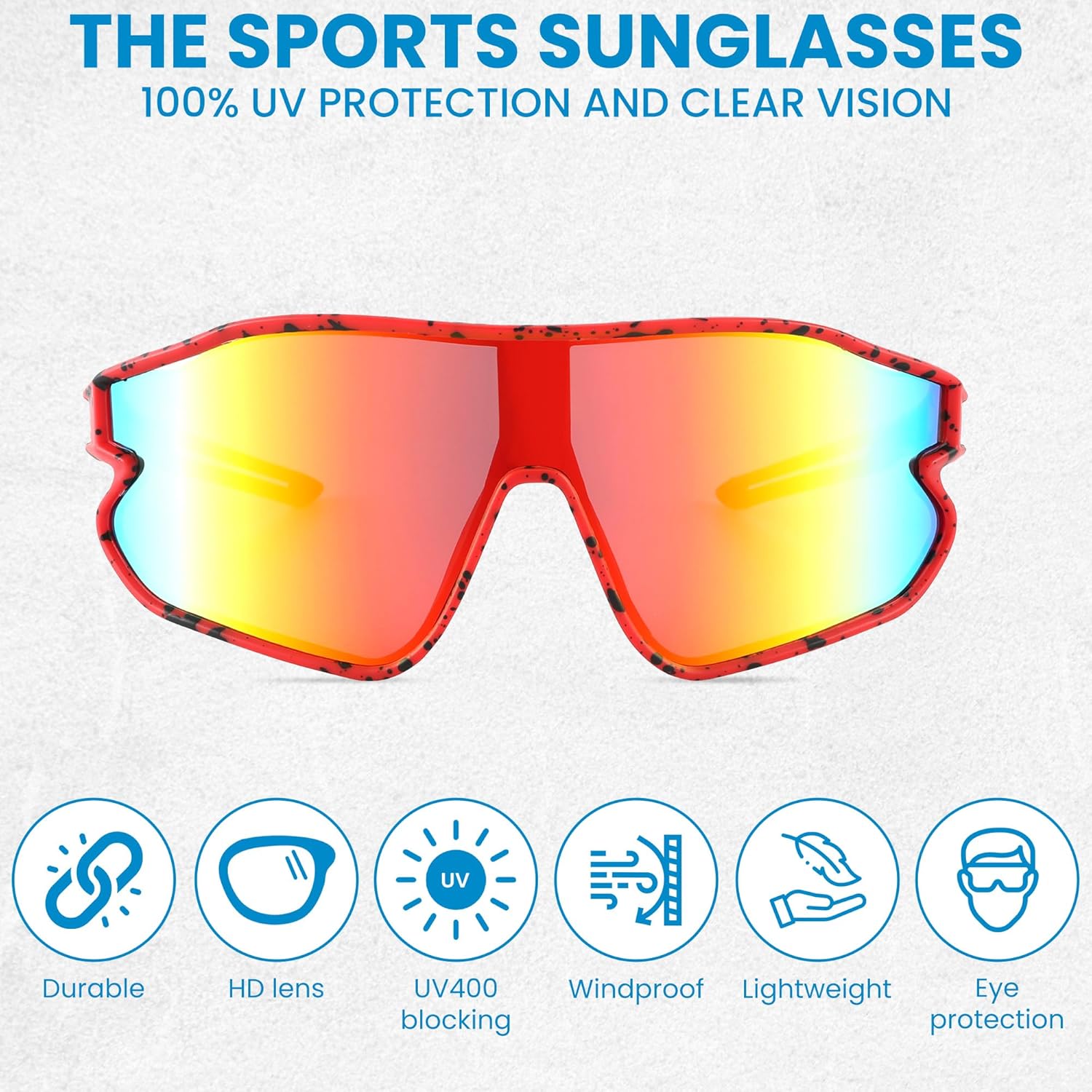 Skiennix Kids Sports Sunglasses - UV400 Protection for Youth | Stylish Baseball Shades for Boys & Girls
