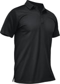 TACVASEN Men's Polo Shirt - Dry Fit Short Sleeve Tactical Golf Shirt with UPF 50+ Protection