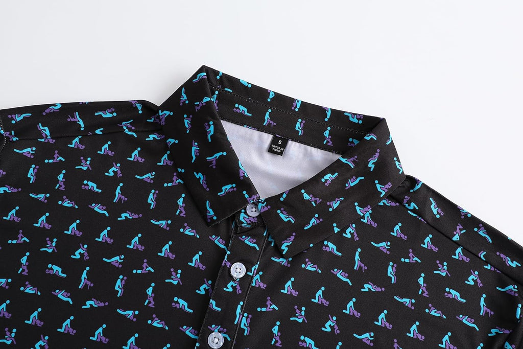 Skiennix Men's Golf Polo Shirt - Short Sleeve Dry Fit Performance | Moisture-Wicking Casual Style