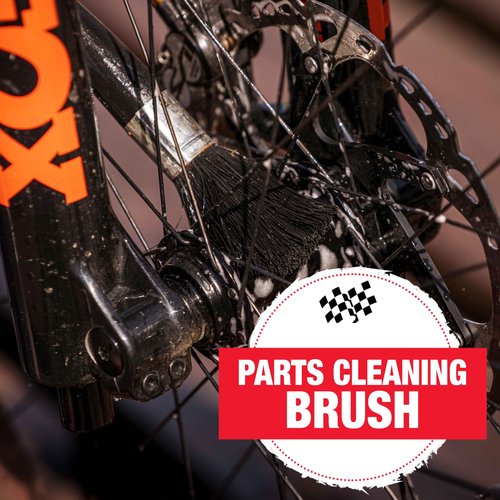 Finish Line Easy-Pro 5 Piece Mechanic’s Bicycle Cleaning Brush Set – Professional-Grade Kit with Chain Keeper, Durable Multi-Surface Brushes