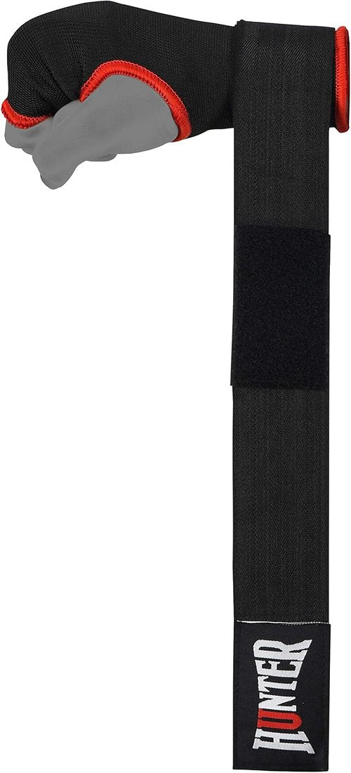 HUNTER Gel Padded Inner Gloves - Quick Elastic Hand Wraps for Boxing & MMA | Unisex Knuckle Wrist Protector (Pair)
