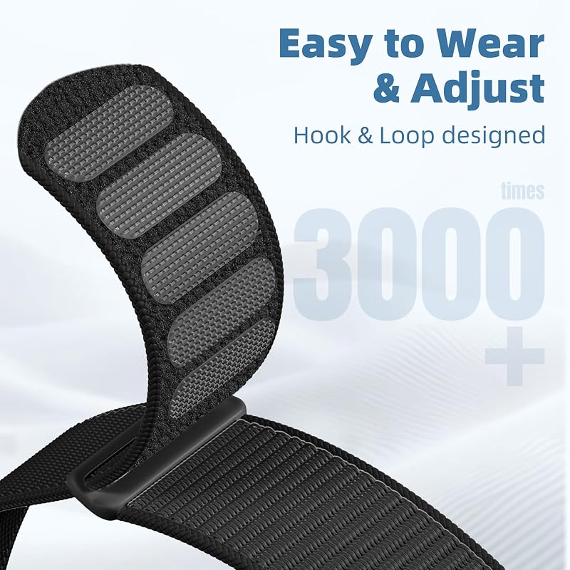Nylon Hume Band Replacement Strap, 140–200mm Wrist, One-Hand Adjust