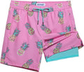 maamgic Mens Swim Trunks with Compression Liner 7" Bathing Suit Quick Dry Swimming Trunks for Men with Zipper Pockets