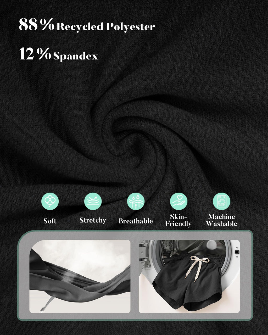 iceROSE Sweat Shorts for Women, Athletic Running Workout Drawstring Casual Lounge Loose Summer Shorts with Pockets