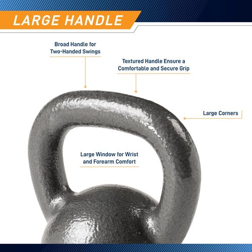 Marcy Hammertone Kettlebells - Versatile Workout Weights from 10 to 55 lbs for Strength Training