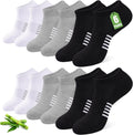 Skiennix Ankle Socks for Women - 6 Pairs Bamboo Viscose, Breathable & Moisture-Wicking, Low Cut