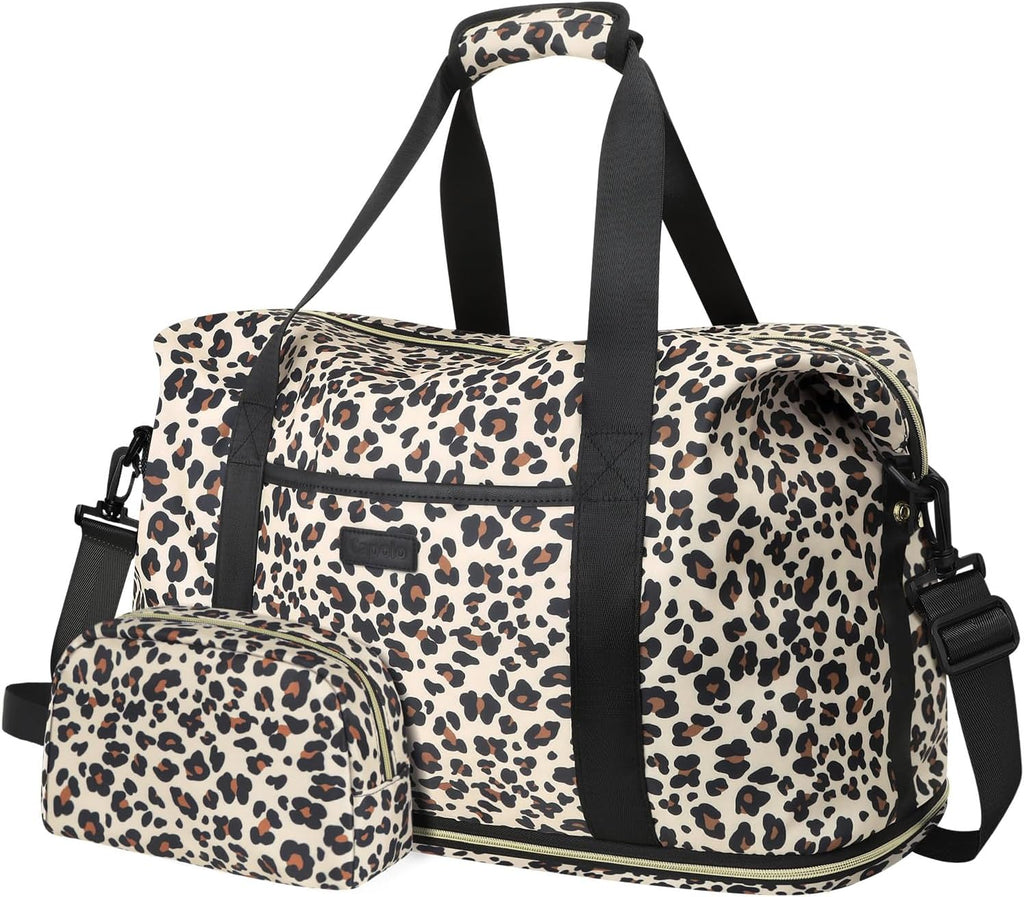 Skiennix Expandable Travel Duffle Bag - Waterproof Weekender & Overnight Bag for Men & Women | Includes Toiletry Bag