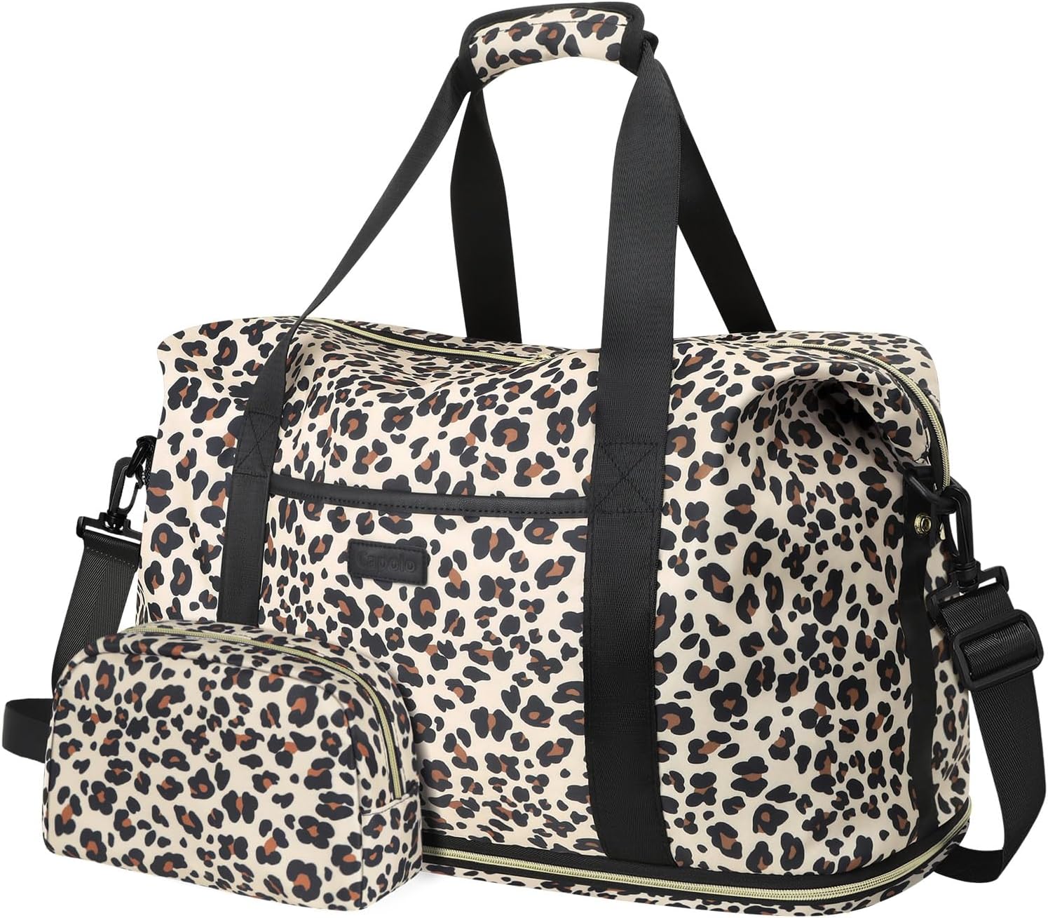 Skiennix Expandable Travel Duffle Bag - Waterproof Weekender & Overnight Bag for Men & Women | Includes Toiletry Bag